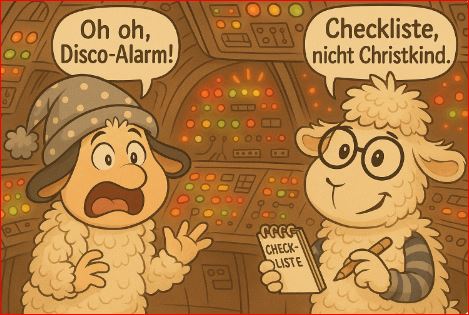 Was passiert, wenn im Cockpit plötzlich viele Lichter angehen